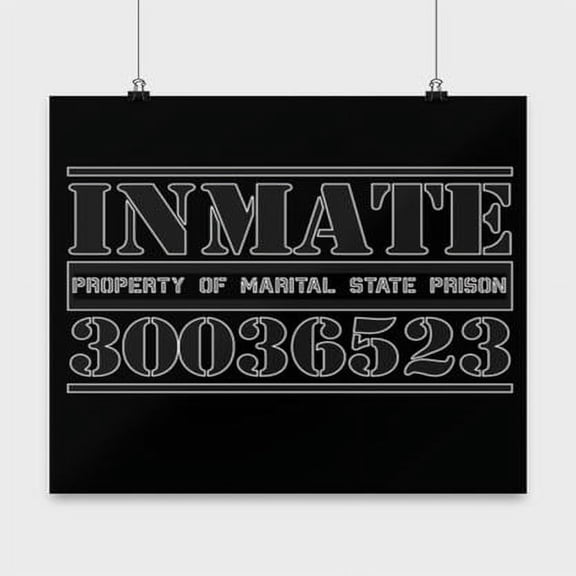 Humorous Prison Wall Art - Inmate Decor - 13x13 Poster Print - Funny Home Decor