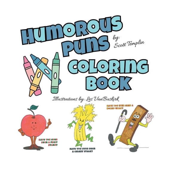 Humorous Puns: Coloring Book, (Hardcover)