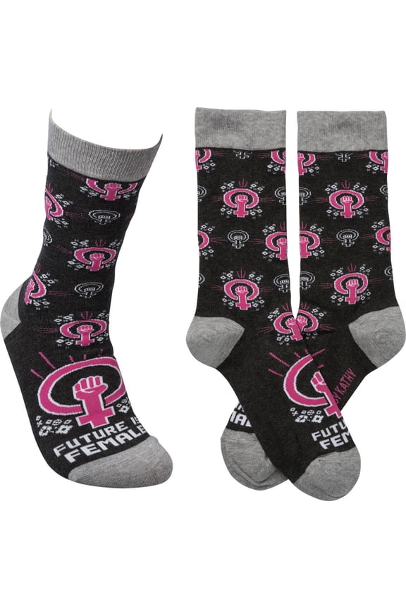 Humorous Quote Socks Unisex One Size Primitives by Kathy (The Future Is Female)