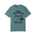 thumbnail image 1 of Humorous Recuperating Statements Wife Appreciation Graphic Funny Wives Appreciation Heart Surgeries Recovery Unisex Garment-Dyed T-shirt, 1 of 4
