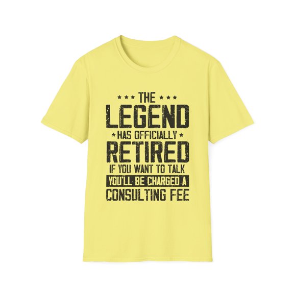 Humorous Retired Appreciation Resign Grandpa Grandma Cute Novelty Veteran Serviceman Volunteer Pension Patriotic Unisex Softstyle T-Shirt