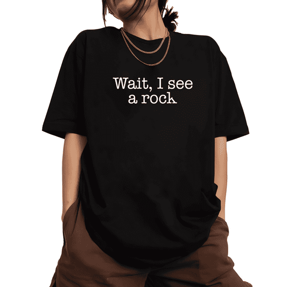 Humorous Rock Slogan Graphic Casual Tee T-Shirt Print Top Short Sleeve Round Neck Black S-5XL