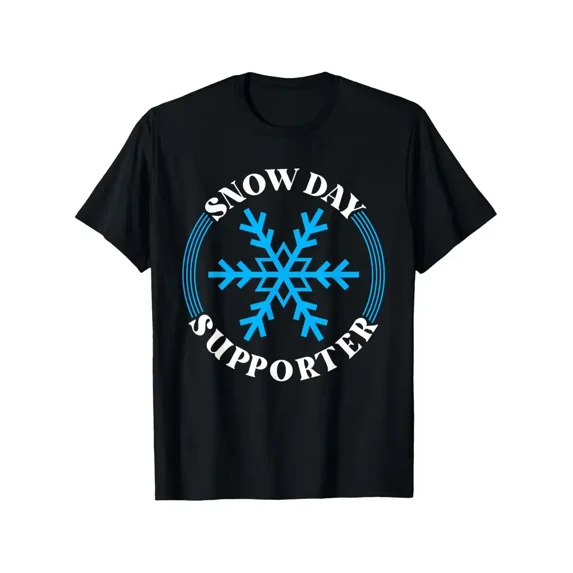 Humorous Seasonal Design Celebrating Love for Snowy Weather Unisex T-Shirt, for men & women, up to size 5XL