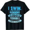 thumbnail image 1 of Humorous Summertime Swimmers Backstroke Water Sports Lover T-Shirt, 1 of 3