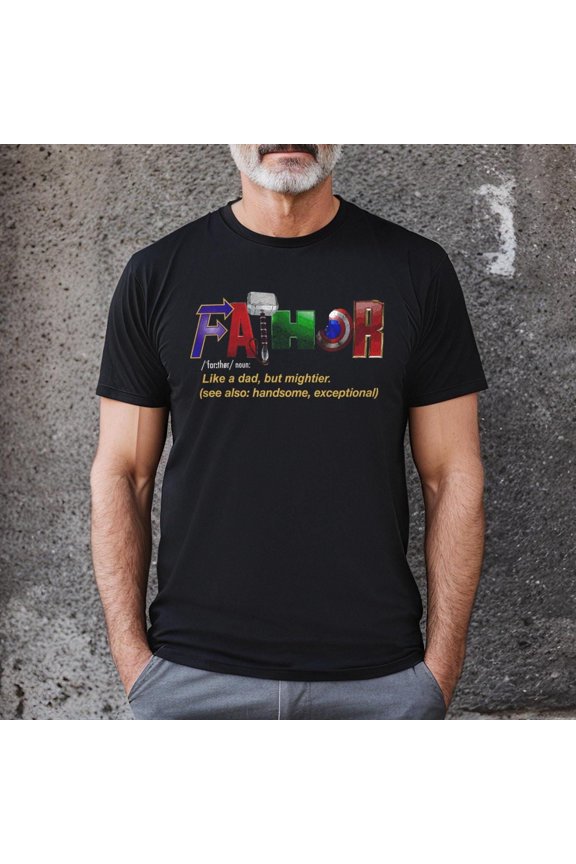 Humorous Superhero Dad Definition T-Shirt - Soft Cotton Tee for Fun Family Moments