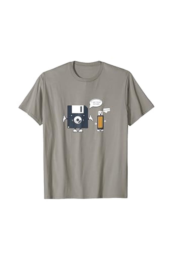 Humorous Tech Legacy Floppy Disk USB T-Shirt for Geeks