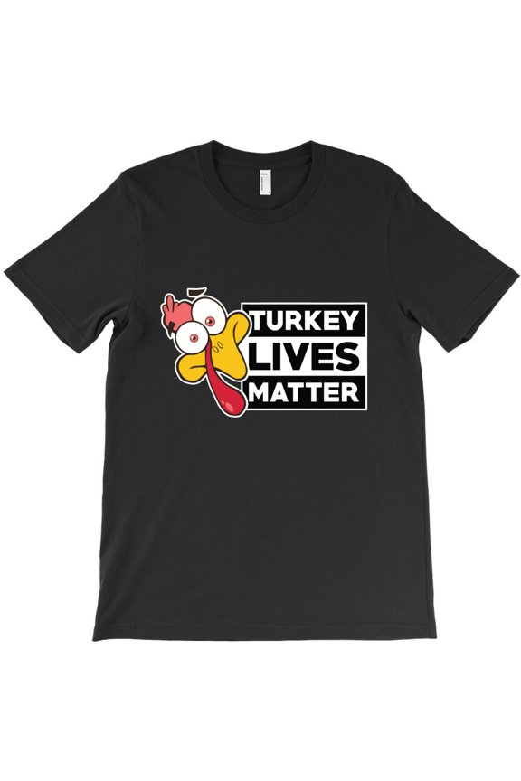 Humorous Thanksgiving Turkey Lives Topic Parody Holiday Themed Graphic G24822 Unisex T-Shirt, Up to Size 5XL