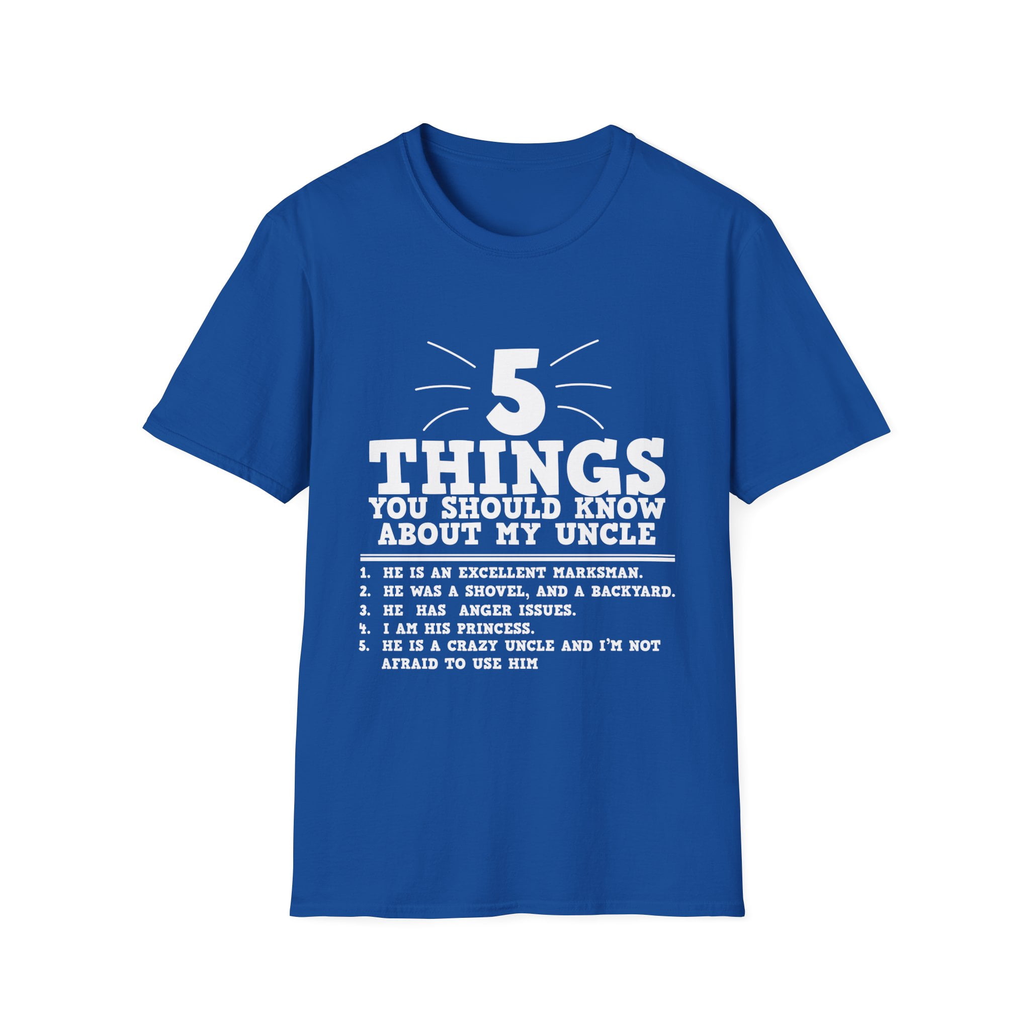 Humorous Thoughts About My Crazy Uncle Gag Gift Cool Impression 