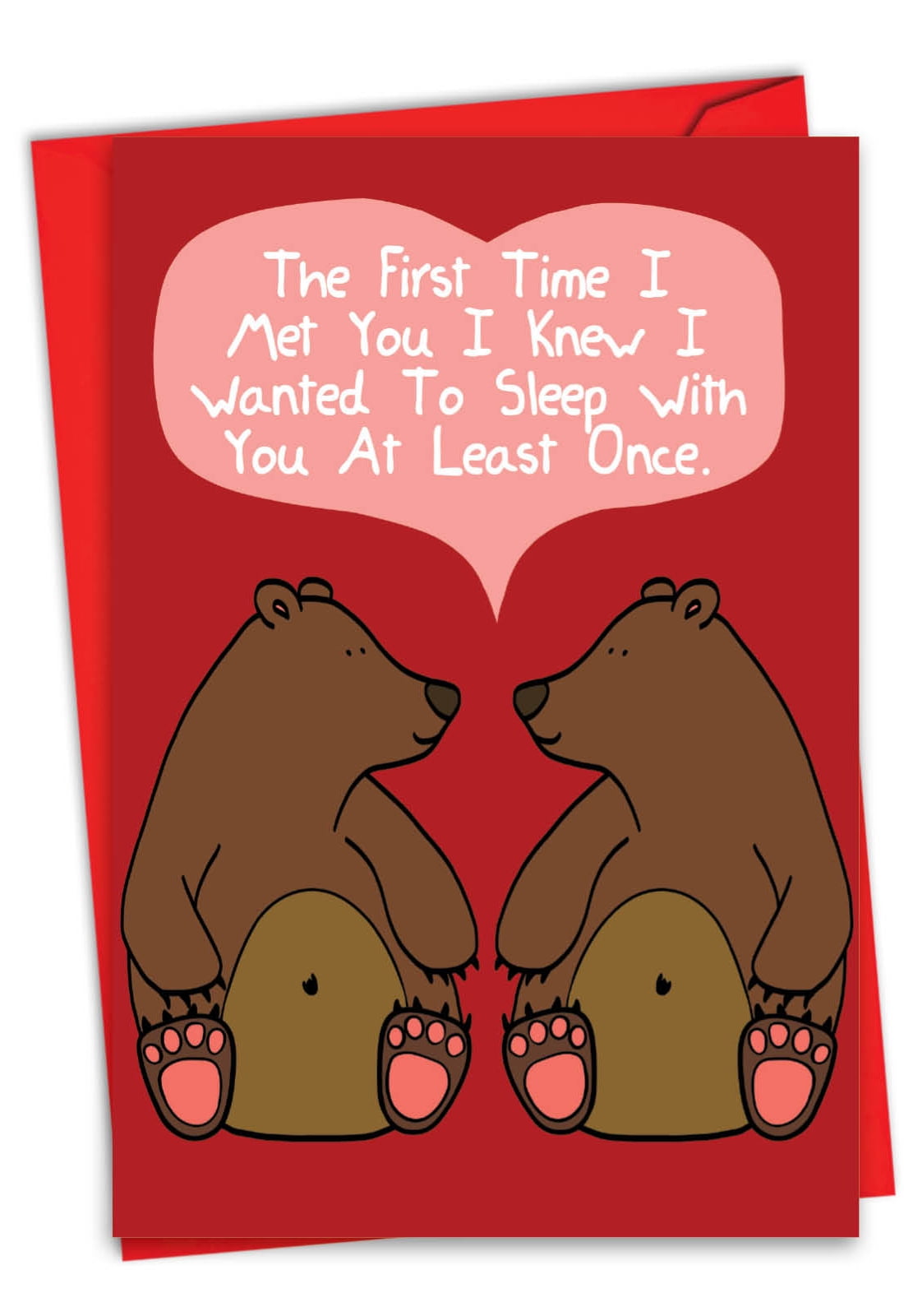 Dog Nose Fence Funny Valentine's Day Card – Recycled Paper, Includes Envelope, 4.75x6.7 Inches
