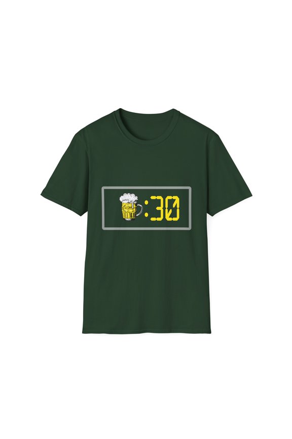 Humorous Vintage Bar Pub Brewing Gift	Funny Beer Thirty Whiskey Drinker Graphic Men Women Unisex Softstyle T-Shirt