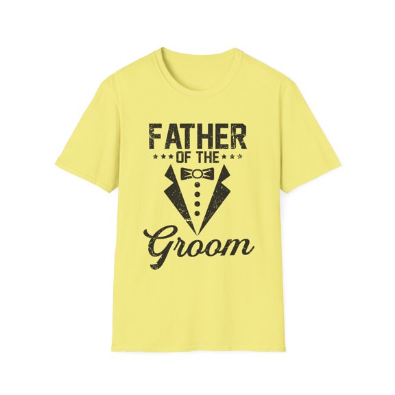 Humorous Wedding Dad Parent Family Groom Honeymoon Grandpa Daddy Novelty Groom's Drinking Fathers Party Nuptials Unisex Softstyle T-Shirt