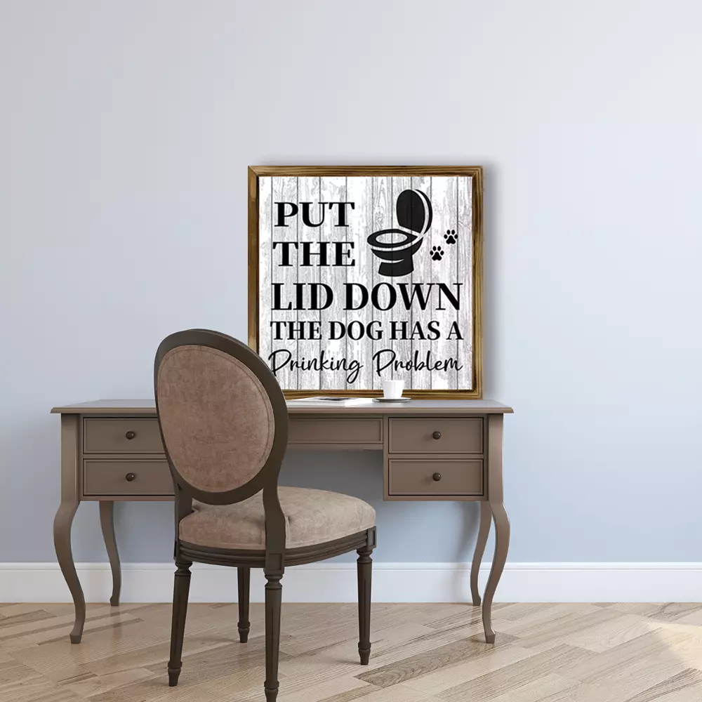 Humorous Wooden Decorative Painting Drop Lid Sign Home Decor Plaques & Ornaments