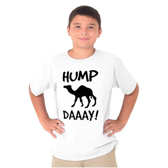 Hump Day Camel Wednesday Weekday Crewneck T Shirts Boy Girl Teen Brisco Brands L
