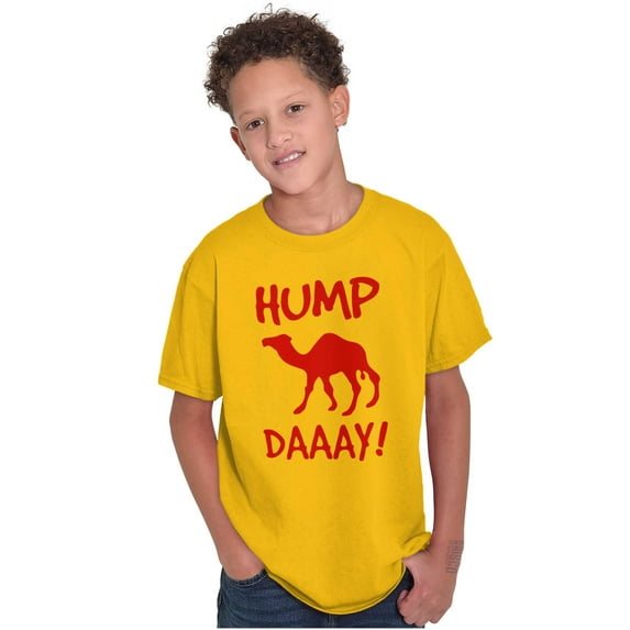 Hump Day Camel Wednesday Weekday Crewneck T Shirts Boy Girl Teen Brisco Brands L