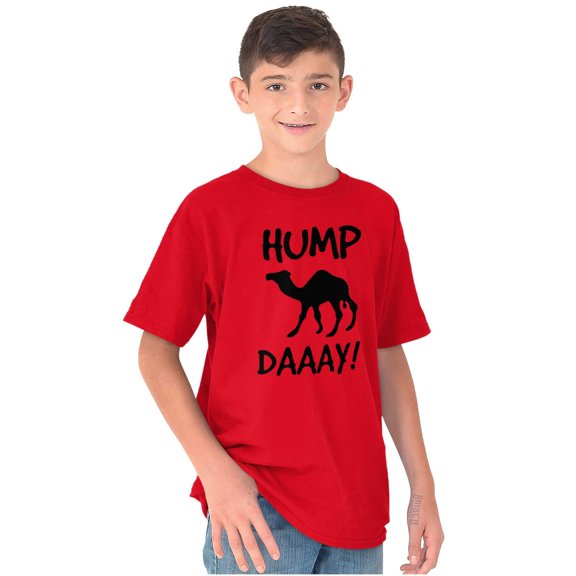 Hump Day Camel Wednesday Weekday Crewneck T Shirts Boy Girl Teen Brisco Brands X