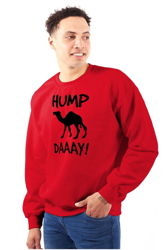 Hump Day Camel Wednesday Weekday Sweatshirt for Men or Women Brisco Brands M