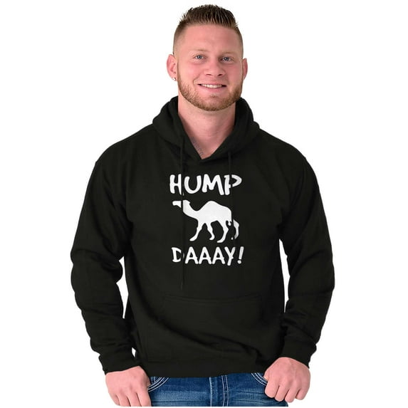 Hump Day Camel Wednesday Weekday Unisex Plus Fleece Graphic Hoodie Brisco Brands 2X