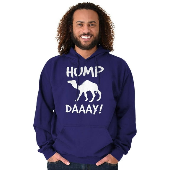 Hump Day Camel Wednesday Weekday Unisex Plus Fleece Graphic Hoodie Brisco Brands 2X