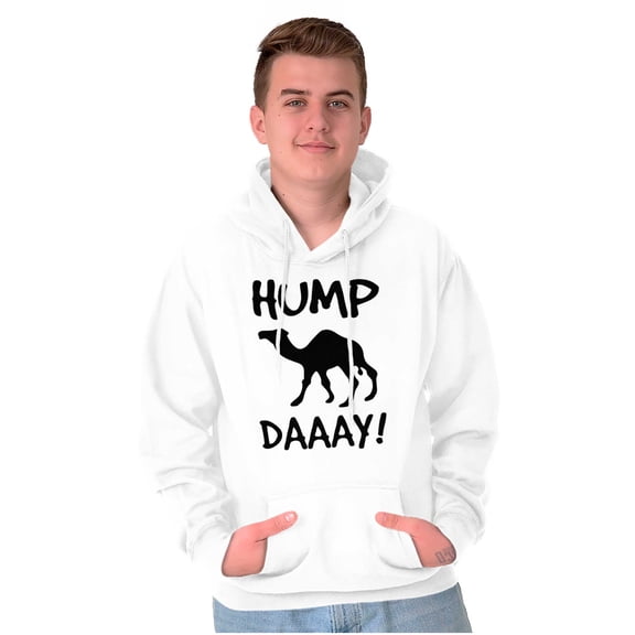Hump Day Camel Wednesday Weekday Unisex Plus Fleece Graphic Hoodie Brisco Brands 3X
