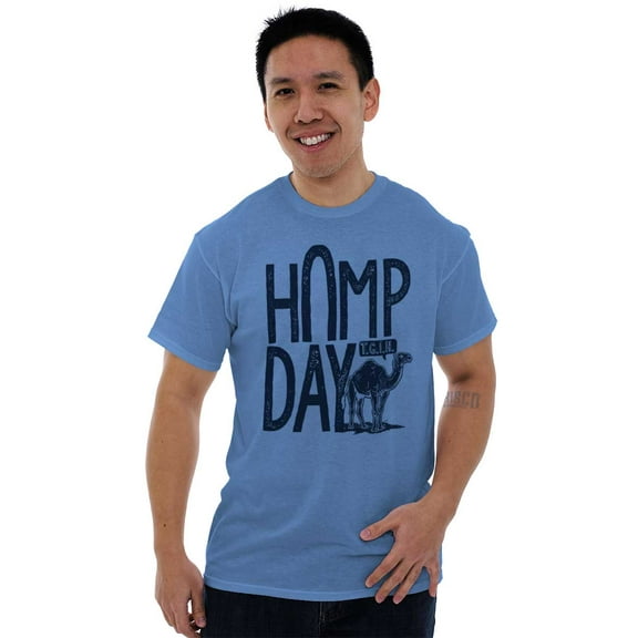 Hump Day Funny Camel Office Workout Men's Graphic T Shirt Tees Brisco Brands L