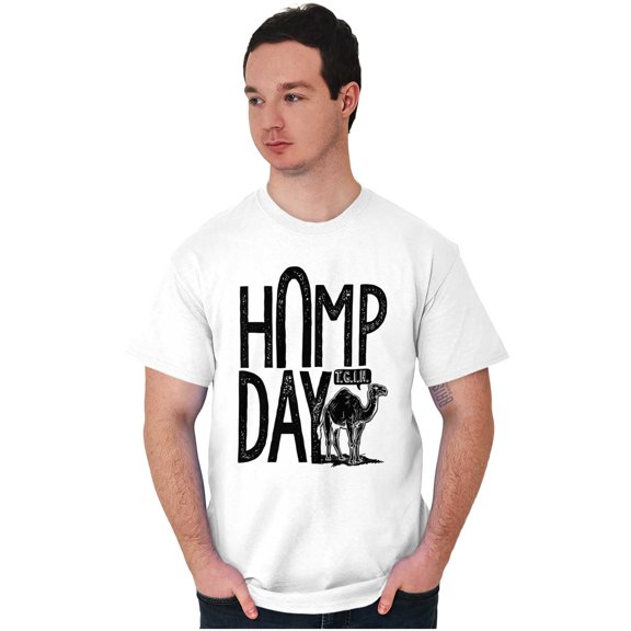 Hump Day Funny Camel Office Workout Men's Graphic T Shirt Tees Brisco Brands S