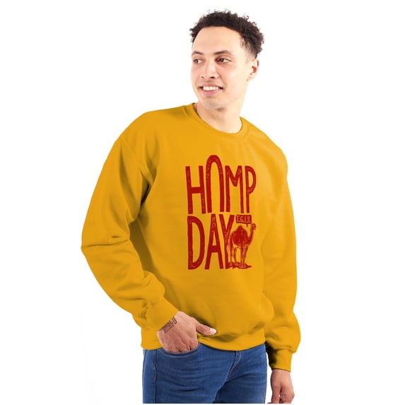 Hump Day Funny Camel Office Workout Sweatshirt for Men or Women Brisco Brands 4X