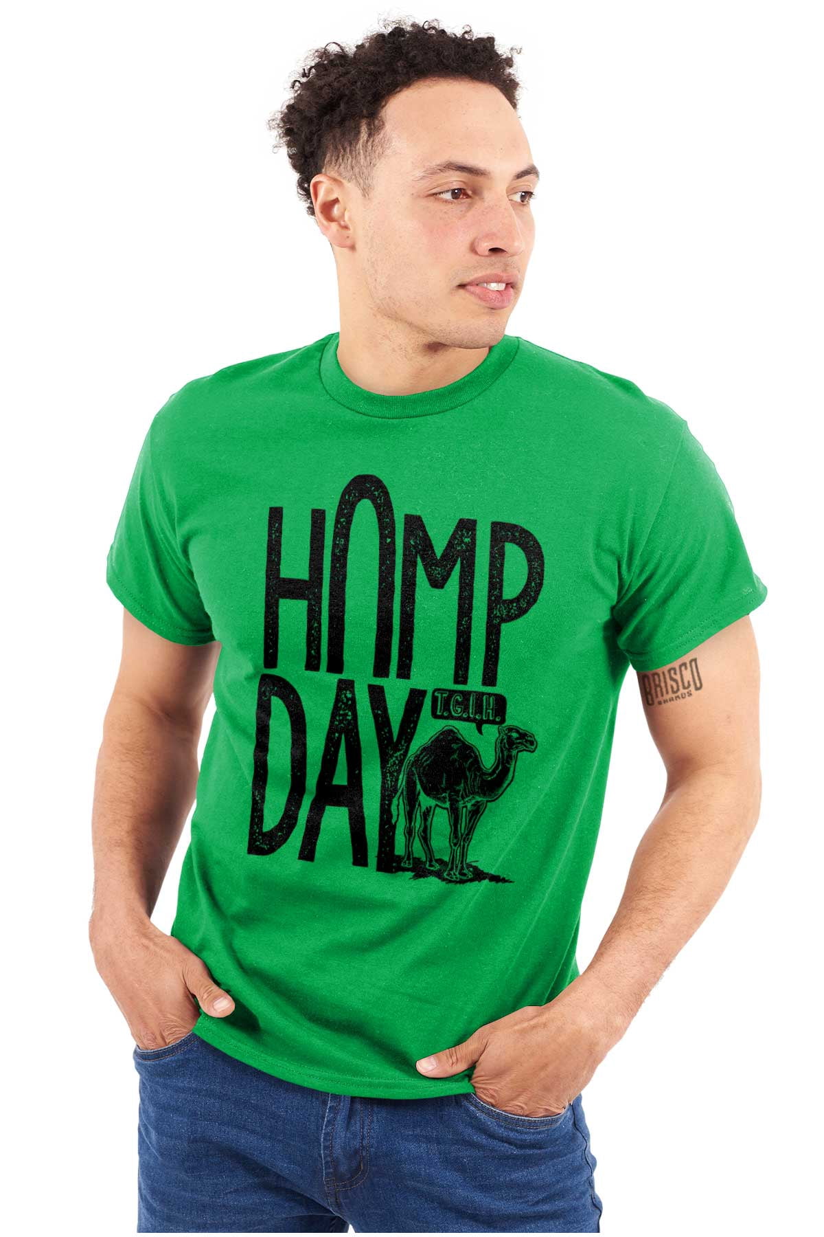 Hump Day Funny Camel Office Workout Plus Size Crewneck Graphic Tee ...
