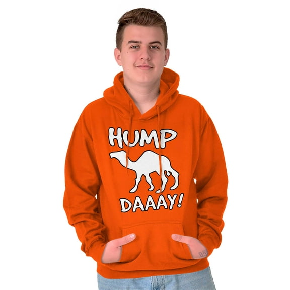 Hump Day Funny Wednesday Camel Gym Hoodie Sweatshirt Women Men Brisco Brands L