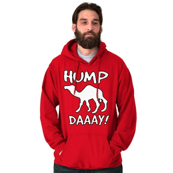 Hump Day Funny Wednesday Camel Gym Hoodie Sweatshirt Women Men Brisco Brands M