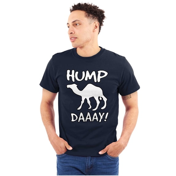Hump Day Funny Wednesday Camel Gym Men's Graphic T Shirt Tees Brisco Brands L