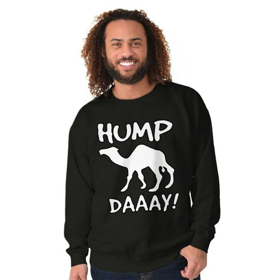 Hump Day Funny Wednesday Camel Gym Sweatshirt for Men or Women Brisco Brands L