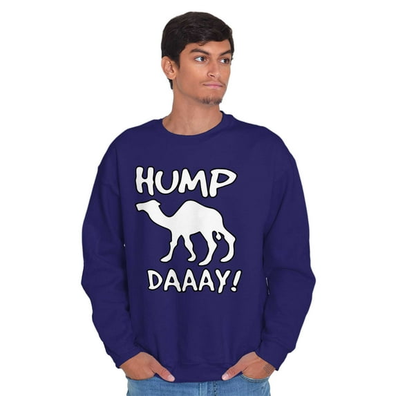 Hump Day Funny Wednesday Camel Gym Sweatshirt for Men or Women Brisco Brands L
