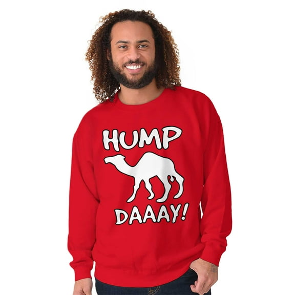 Hump Day Funny Wednesday Camel Gym Sweatshirt for Men or Women Brisco Brands S