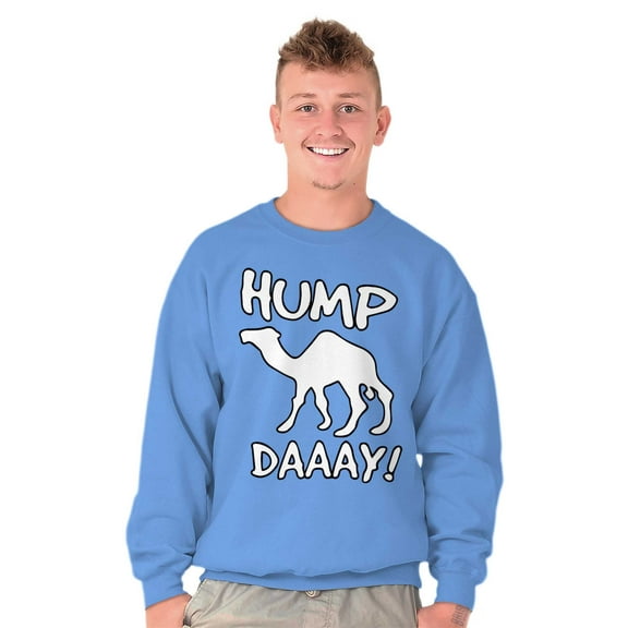 Hump Day Funny Wednesday Camel Gym Unisex Plus Fleece Graphic Sweatshirt Brisco Brands 3X