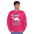 thumbnail image 1 of Hump Day Funny Wednesday Camel Gym Unisex Plus Fleece Graphic Sweatshirt Brisco Brands 3X, 1 of 5