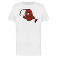 thumbnail image 1 of Humpback Angler Fish Cartoon T-Shirt Men -Image by Shutterstock, Male Small, 1 of 2