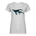 thumbnail image 1 of Humpback Whale Family Shaped T-Shirt Women -Image by Shutterstock, Female XX-Large, 1 of 2