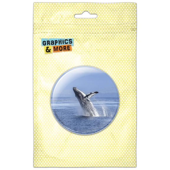 Humpback Whale Ocean Refrigerator Button Magnet