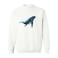 thumbnail image 1 of Humpback Whale Watercolor. Sweatshirt Men -Image by Shutterstock, Male Large, 1 of 4