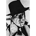 thumbnail image 1 of Humphrey Bogart 24x36 Poster in fedora and raincoat with cigarette, 1 of 1