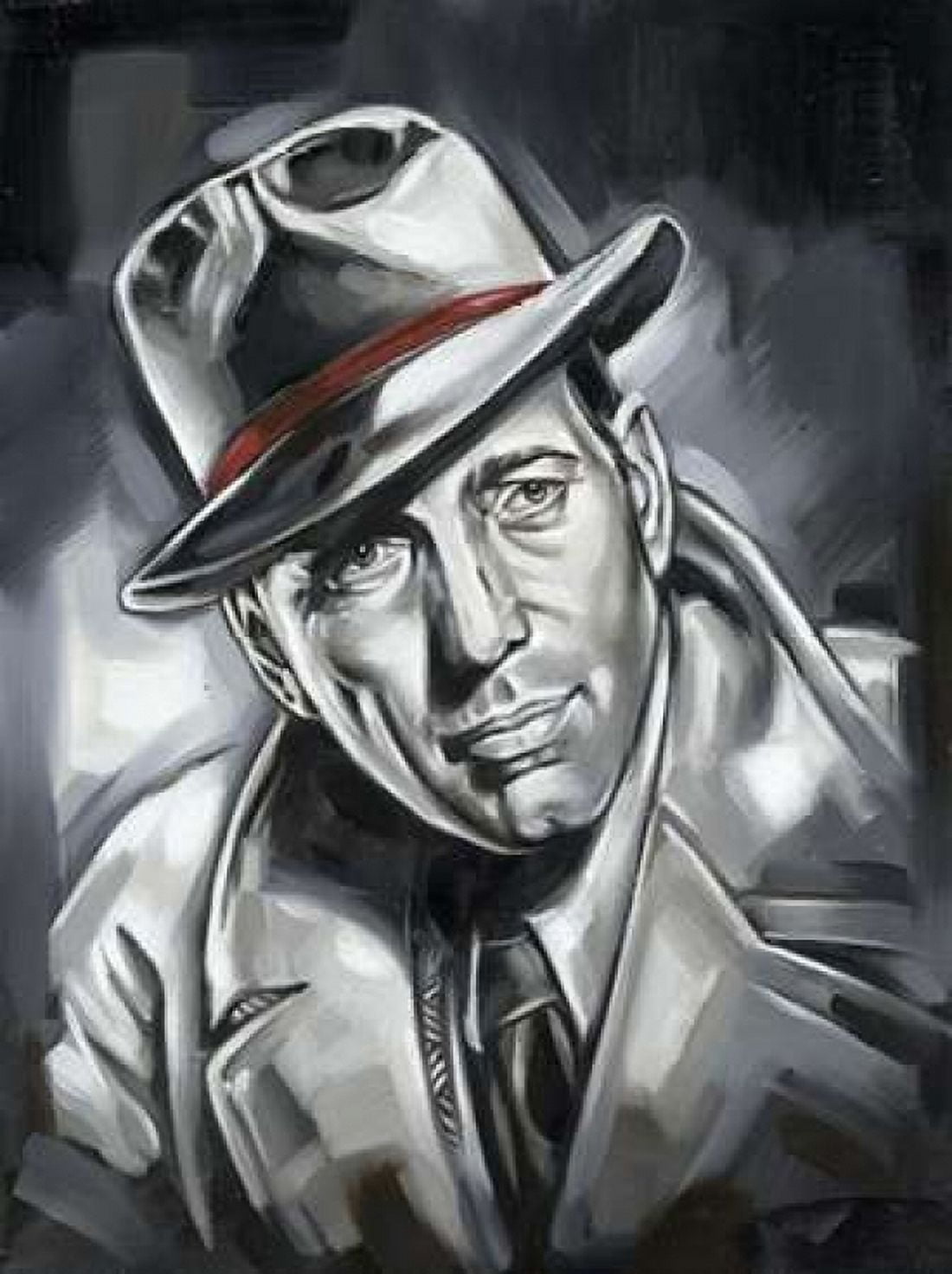 Humphrey Bogart Canvas Art - Wendy Fields (18 x 24)