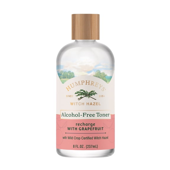 Humphreys Recharge Witch Hazel with Grapefruit Alcohol-Free Toner, 8 fl oz