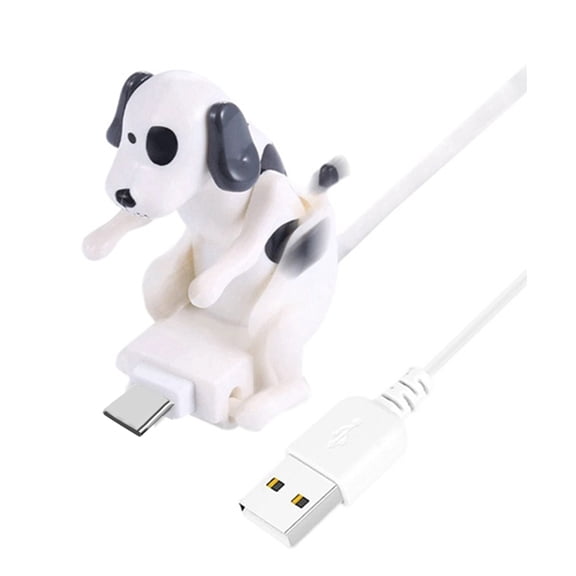Humping Dog USB Charging Cable Funny Fast Charger Type-C Novel Phone Accessory & Stress Relief Toy