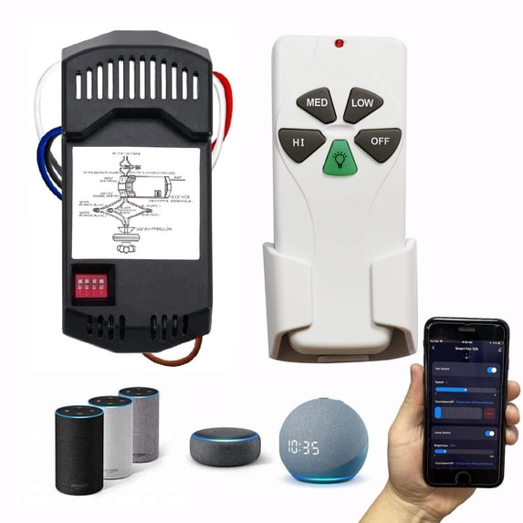 Humpptom Universal Smart WiFi Ceiling Fan Remote Control Kit
