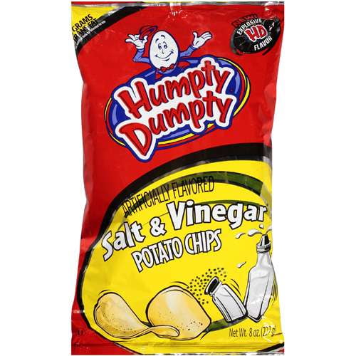 Humpty Dumpty Salt & Vinegar Potato Chips, 8 Oz.