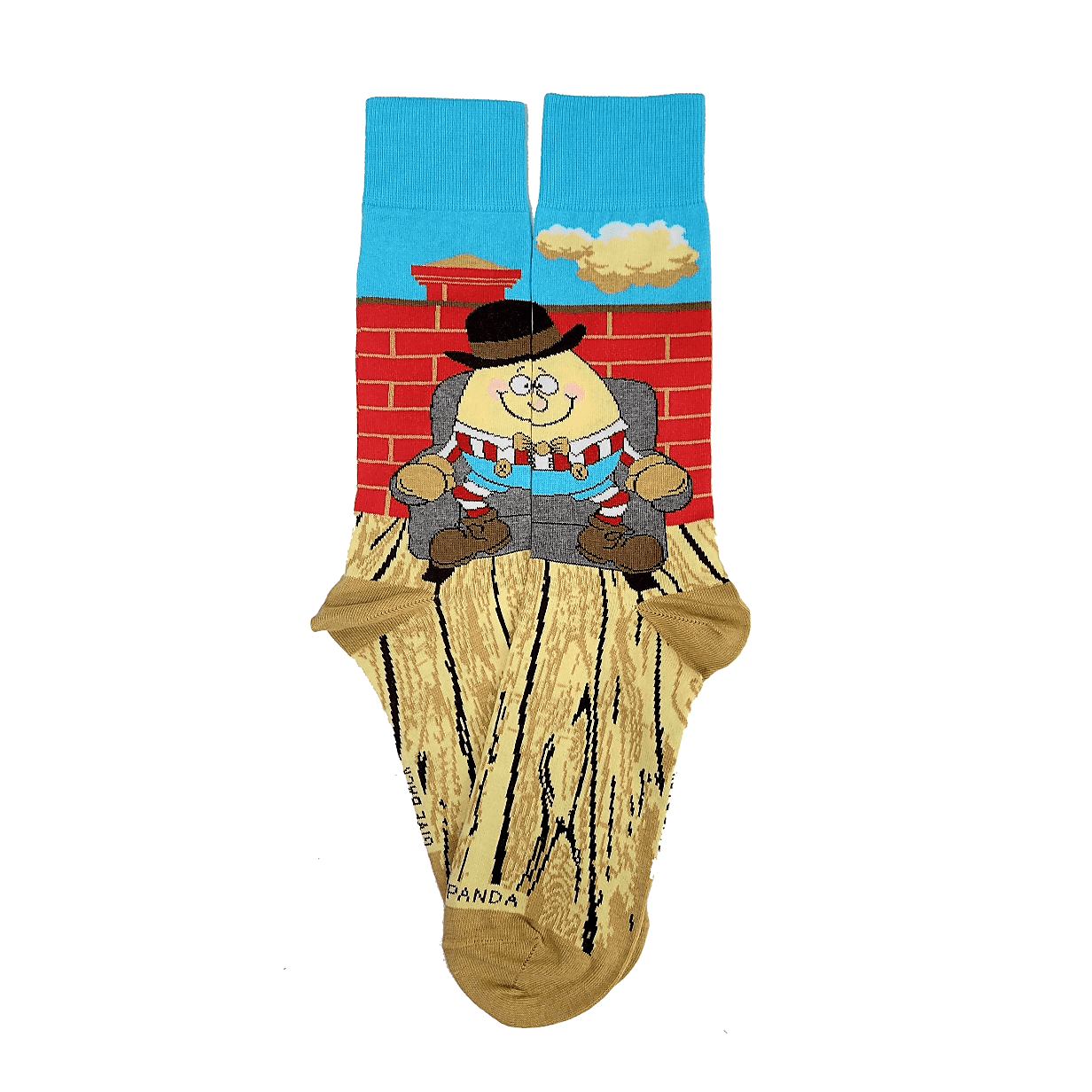 Humpty Dumpty Sits in a Chair Socks from the Sock Panda (Adult Large ...