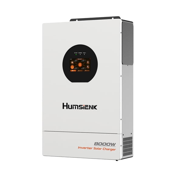 Humsienk 48V 8kW Solar Hybrid Inverter, 3-in-1 Split Phase Off-Grid Inverter,Dual MPPT, UPS Fast Switch