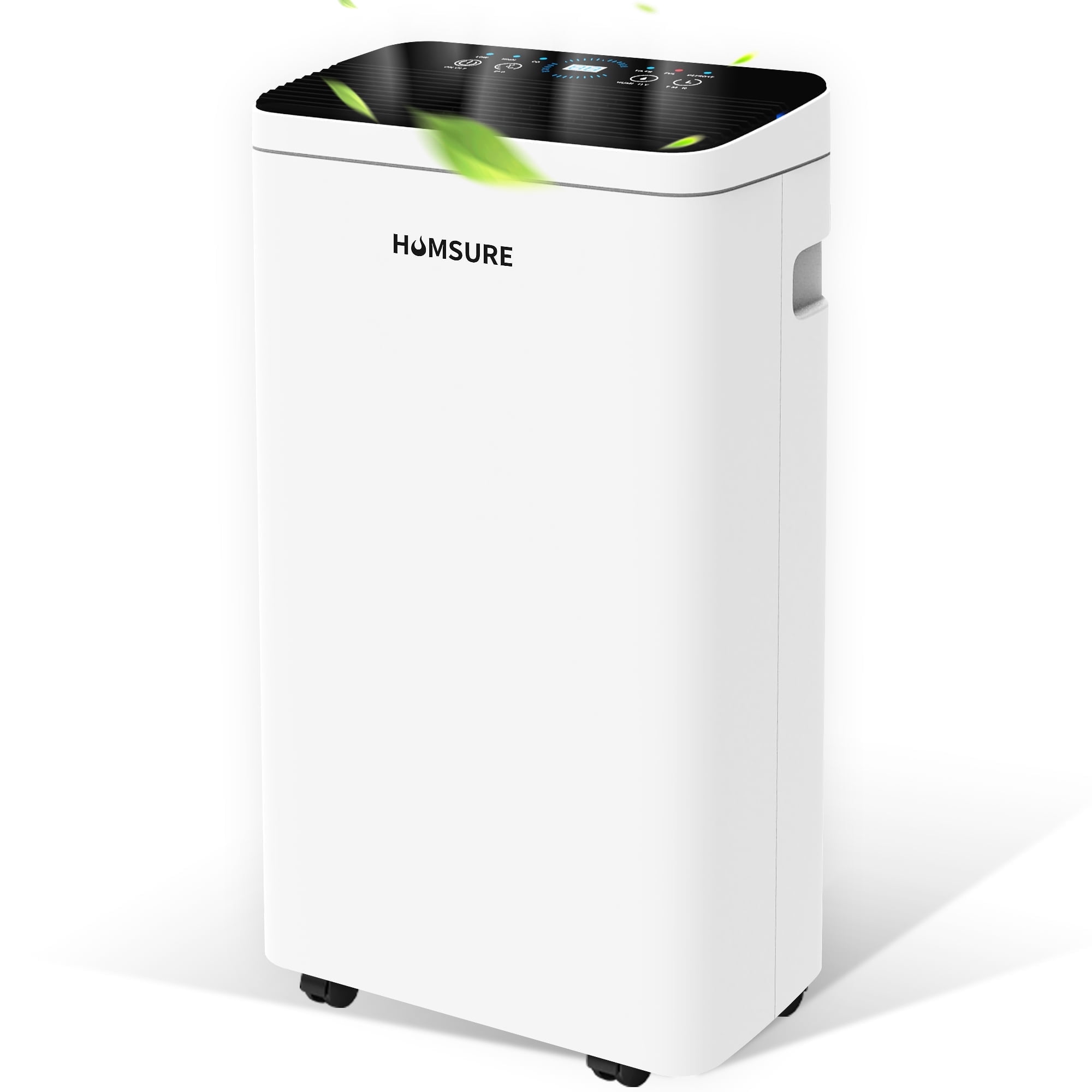 Humsure 8-Pint Dehumidifier for Home, with Drainage Hose in Basement Bathroom and Bedroom, Intelligent Humidity Control with 24 Hour Drying Timer