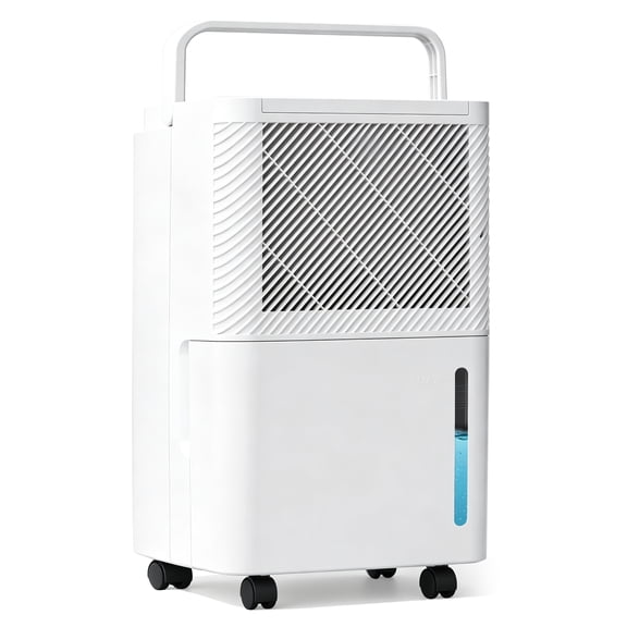 HUMSURE 30 Pints Dehumidifier for Basement with Drain Hose, Covers up to 2500 Sq. ft Dehumidifiers for Home, Auto Defrost, 24-Hour Timer, White