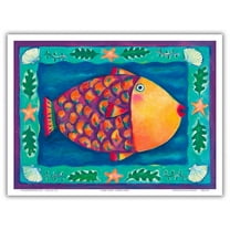 Humuhumunukunukuapua'a - Hawaiian Reef Trigger Fish - State Fish of Hawai’i - From an Original Color Painting by Deybra Faire - Master Art Print (Unframed) 9in x 12in